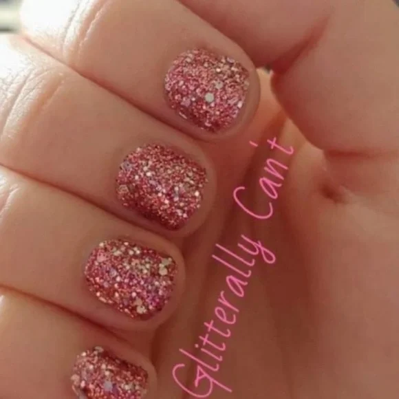 *Retired* Color Street: Glitterally Can’t (Petite) | Pink Barbie Glitter Sparkle - Picture 7 of 11
